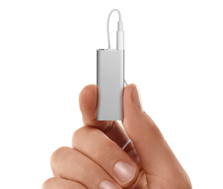 Illustration for article titled New iPod Shuffle Moves Buttons to Headphones, Adds Text to Speech